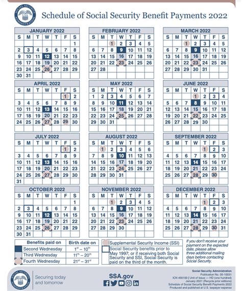 Ssi 2022 Calendar